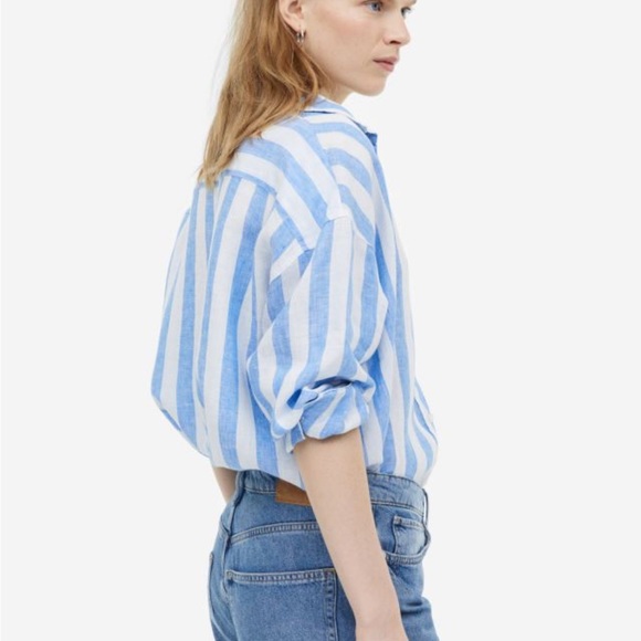 H&M Striped Linen Shirt - Picture 3 of 8